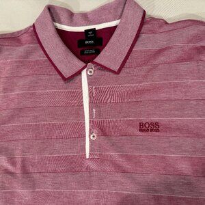 Mens Hugo Boss Pink Polo